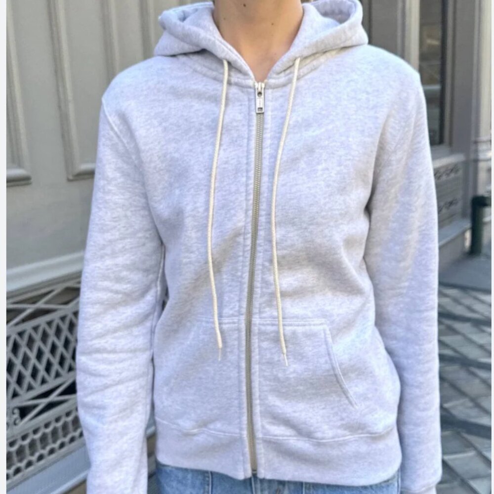 Brandy Melville light grey Christy hoodie
